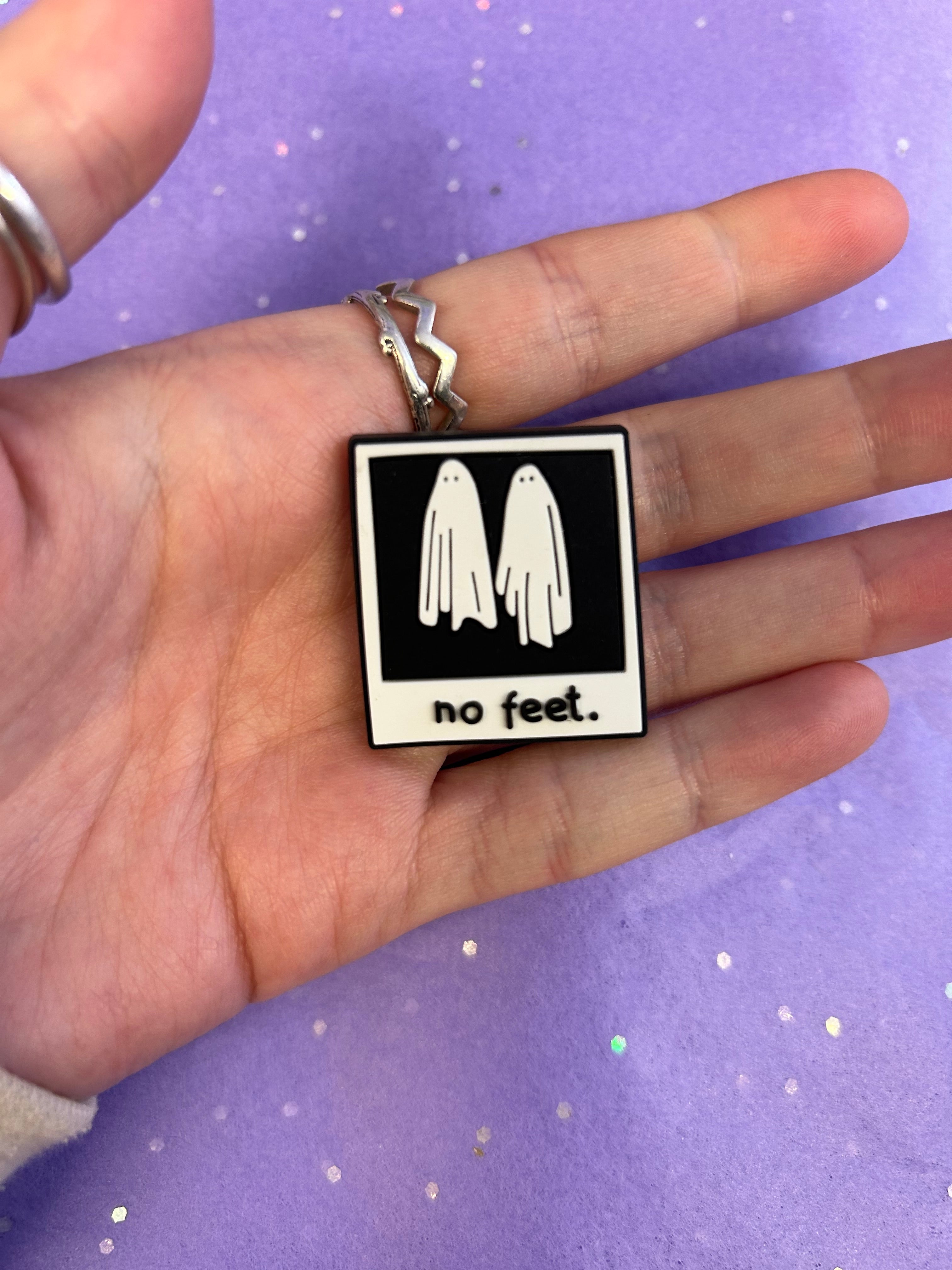 Ghosts Polaroid croc charm