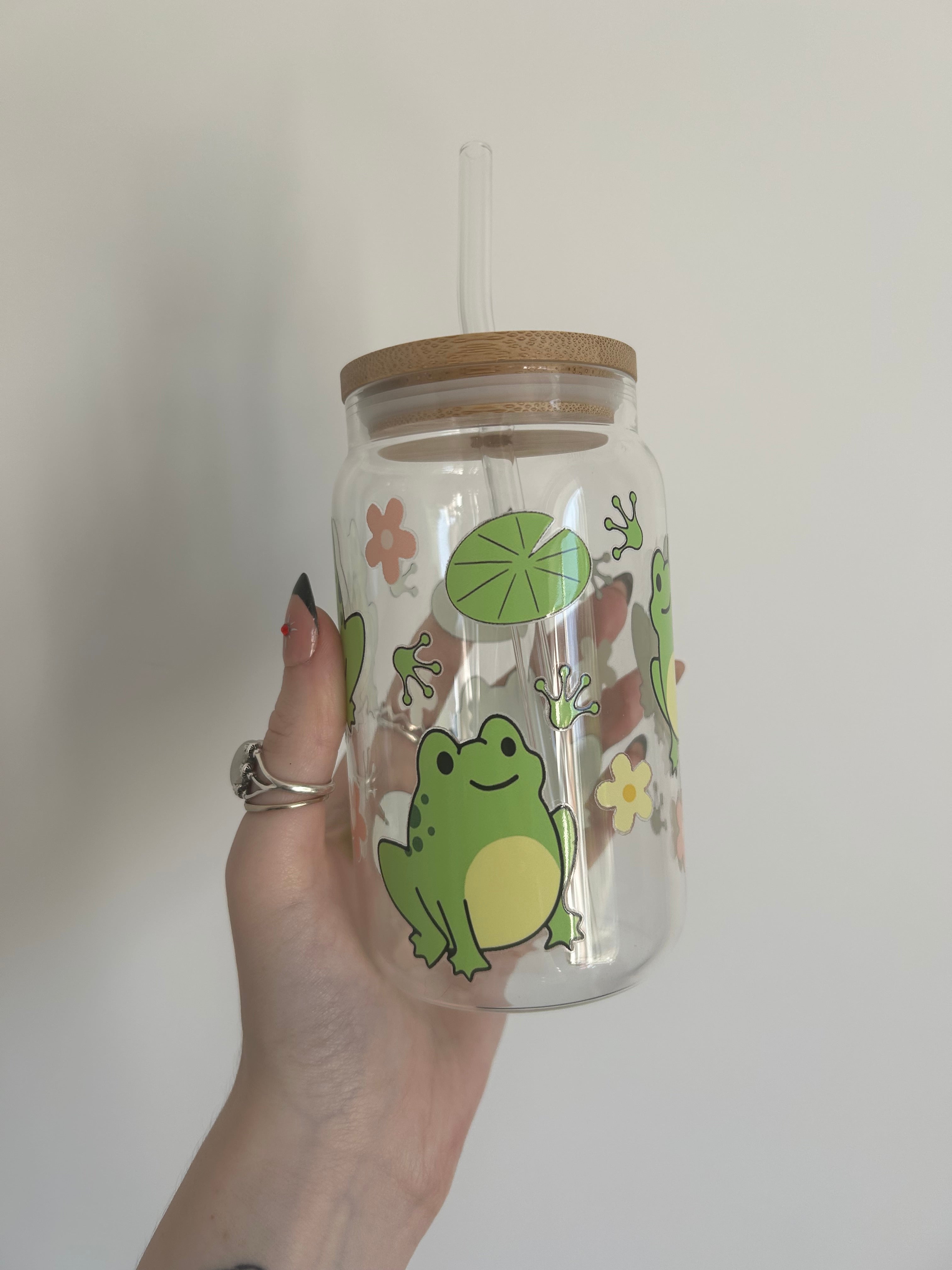 Froggy clear Libbey glass