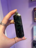 Moss agate Crystal tower