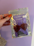 Sparkly red heart Resin earrings