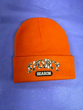 Spooky season script beanie (orange)
