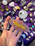 Taurus zodiac keychain
