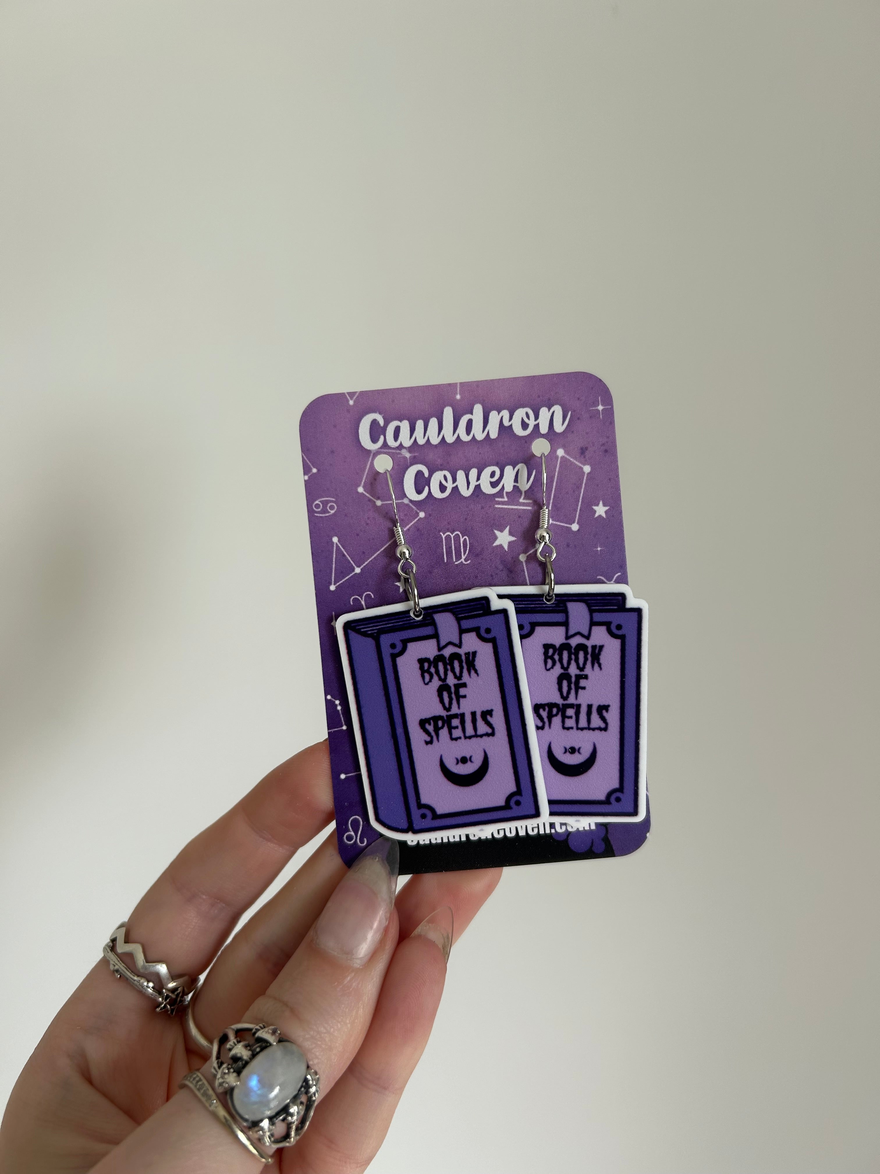 Book of spells classics earrings