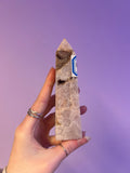 Pink amethyst Crystal tower