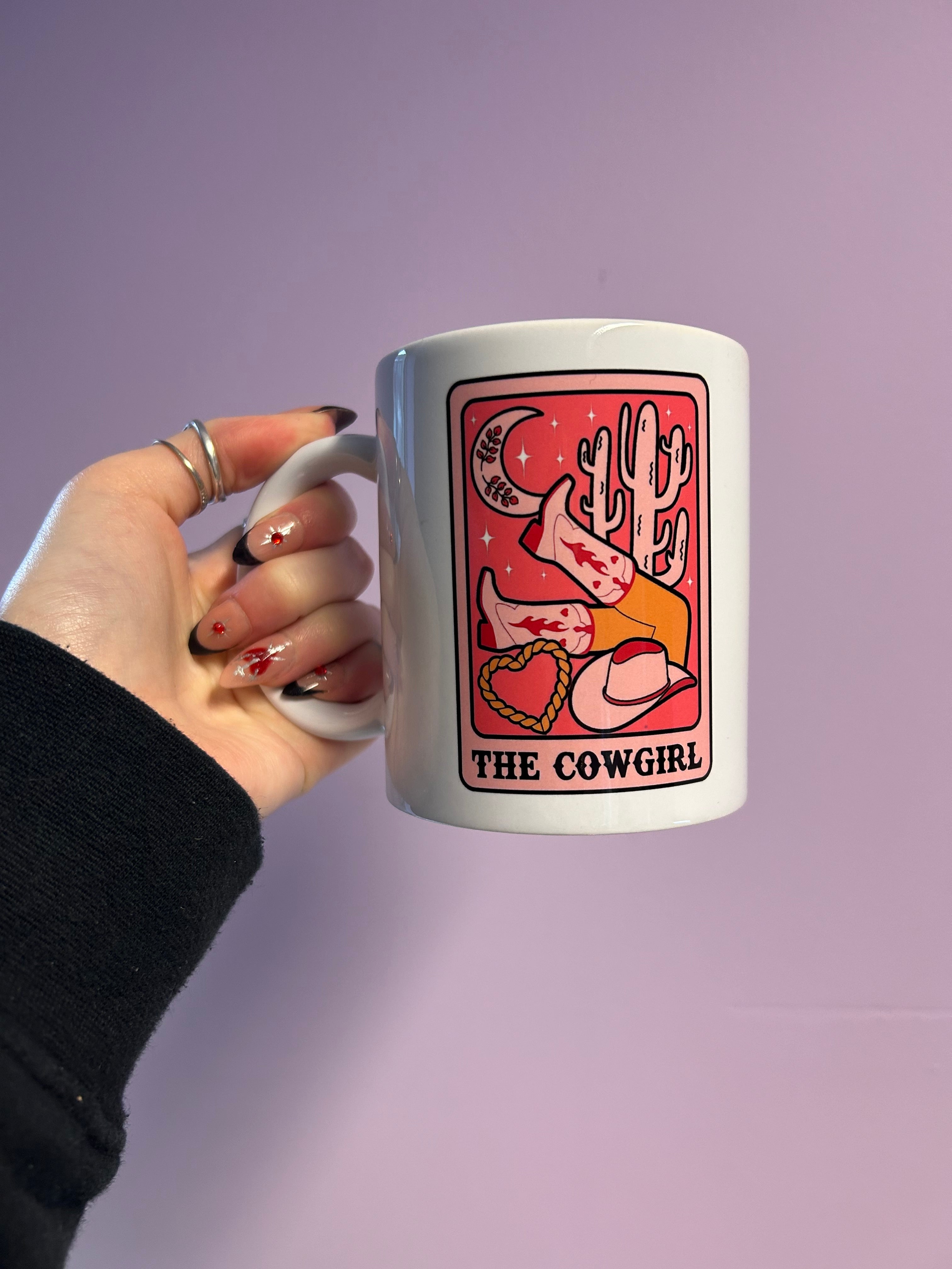 The cowgirl tarot mug