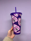 Purple ouija 24oz cold cup