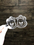 love bears - silicone earring moulds