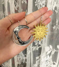 Sun and Moon Acrylic Earrings