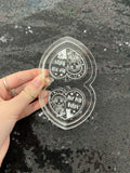 Dani hearts silicone earring mould