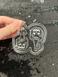 Witch hat pumpkins silicone earring mould