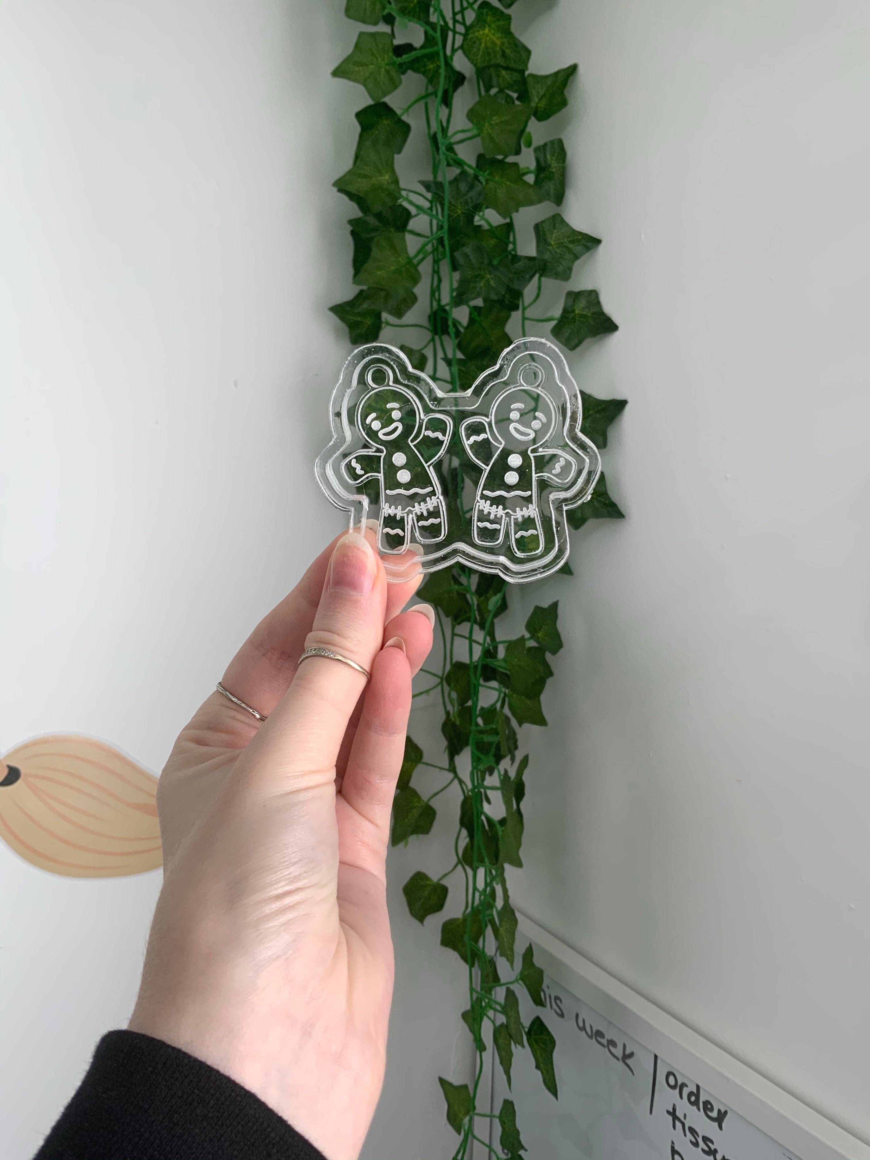 Gingie silicone earring mould
