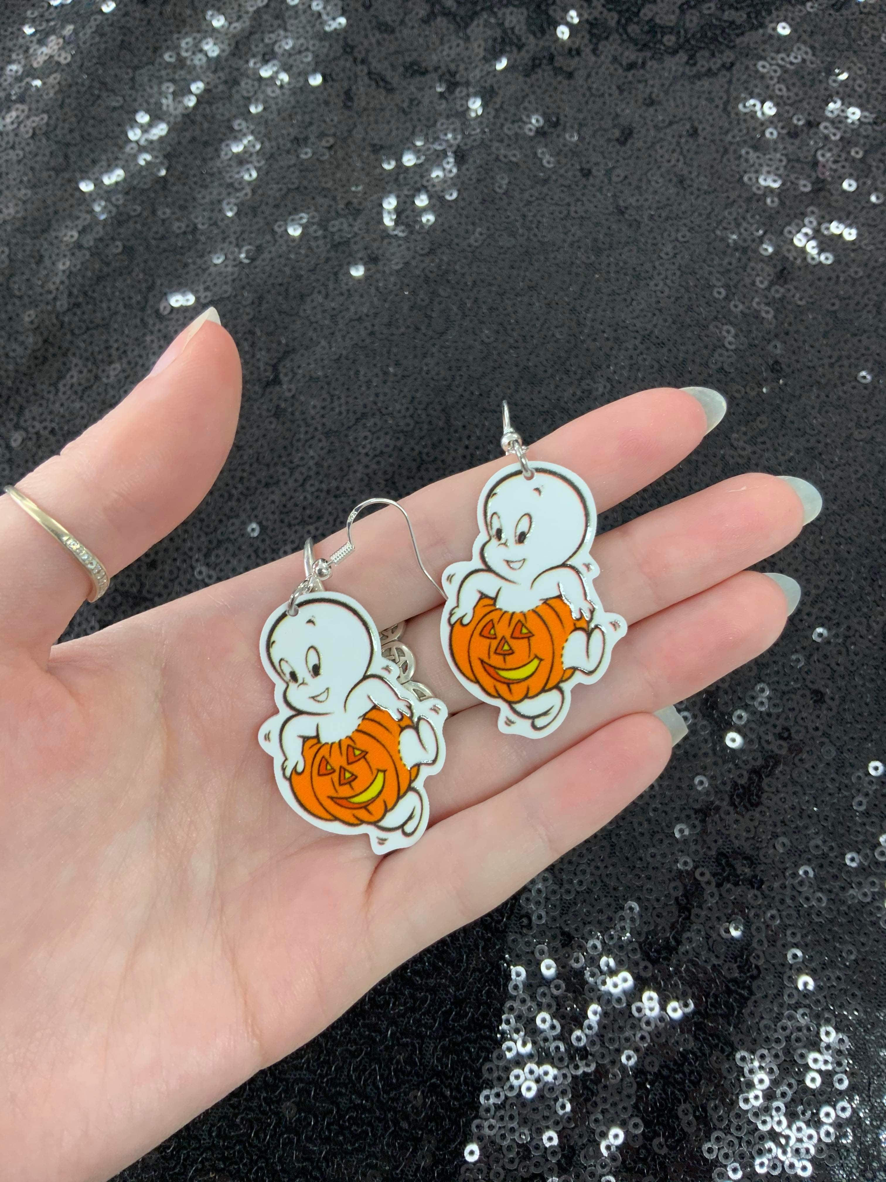 Pumpkin Casper earrings