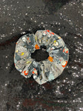 Gray horror characters hair scrunchie