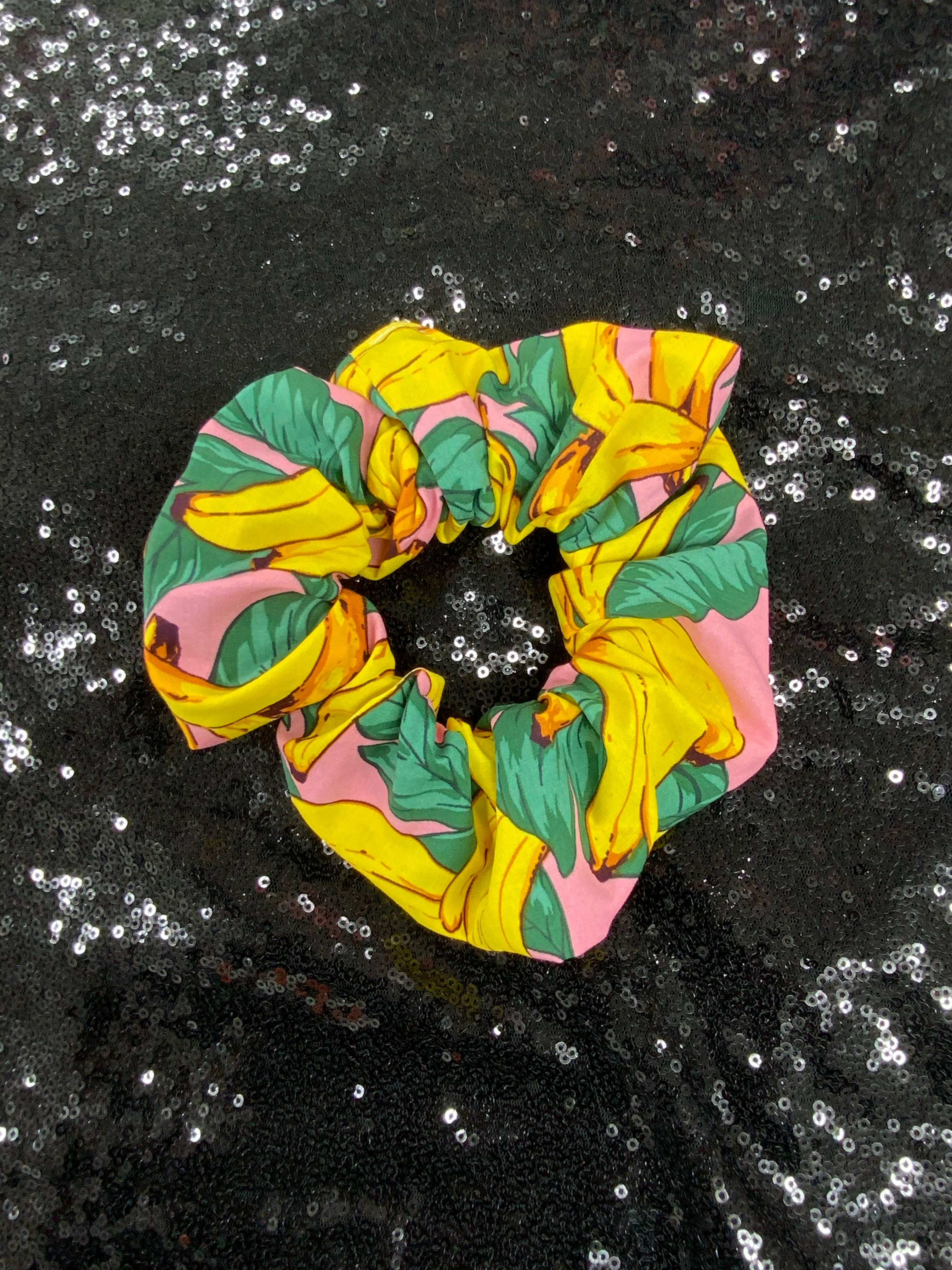 Bananas hair scrunchie