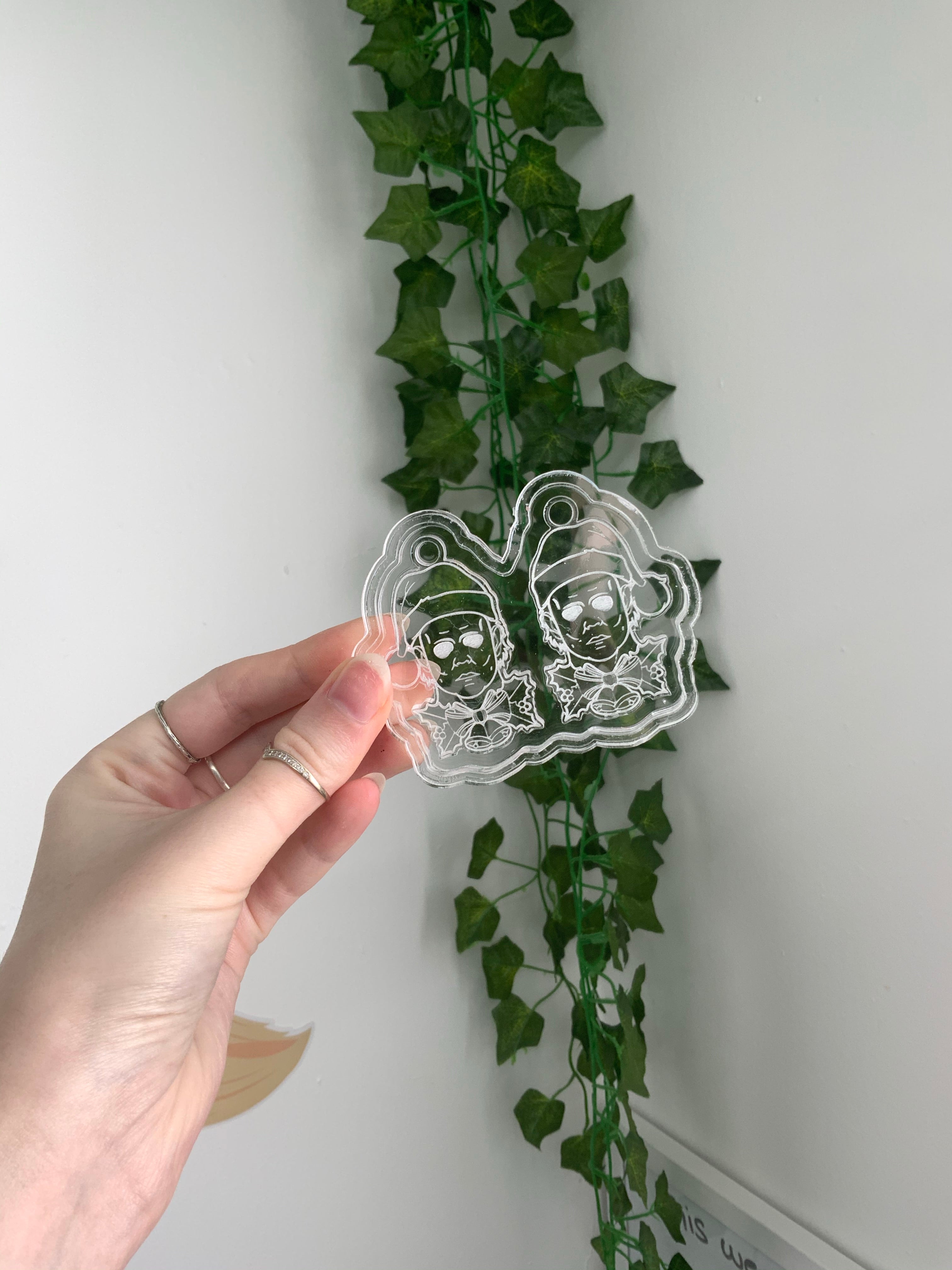 Festive Michael silicone earring mould